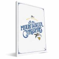 West Virginia Mountaineers 8" x 12" Merry Little Christmas Canvas Print
