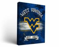 West Virginia Mountaineers Banner Canvas Wall Art