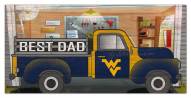 West Virginia Mountaineers Best Dad Truck 6" x 12" Sign