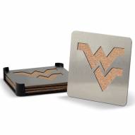 West Virginia Mountaineers Boasters Stainless Steel Coasters - Set of 4