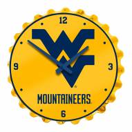 West Virginia Mountaineers Bottle Cap Wall Clock
