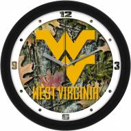 West Virginia Mountaineers Camo Wall Clock