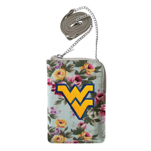 West Virginia Mountaineers Canvas Floral Smart Purse