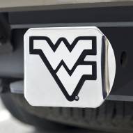 West Virginia Mountaineers Chrome Metal Hitch Cover