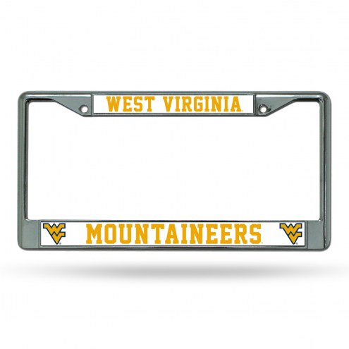 West Virginia Mountaineers College Chrome License Plate Frame