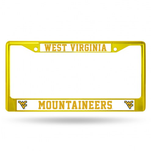 West Virginia Mountaineers Color Metal License Plate Frame