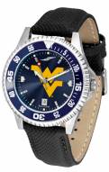 West Virginia Mountaineers Competitor AnoChrome Men's Watch - Color Bezel
