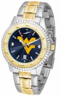 West Virginia Mountaineers Competitor Two-Tone AnoChrome Men's Watch