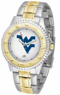 West Virginia Mountaineers Competitor Two-Tone Men's Watch