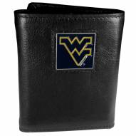 West Virginia Mountaineers Deluxe Leather Tri-fold Wallet in Gift Box