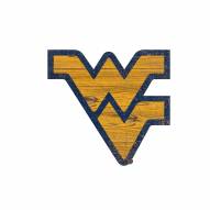 West Virginia Mountaineers Distressed Logo Cutout Sign