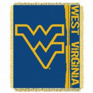 West Virginia Mountaineers Double Play Woven Throw Blanket