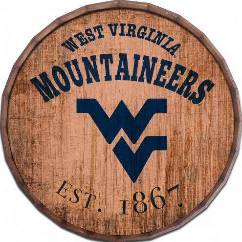 West Virginia Mountaineers Established Date 24&quot; Barrel Top