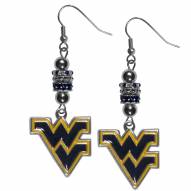 West Virginia Mountaineers Euro Bead Earrings
