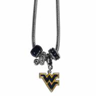 West Virginia Mountaineers Euro Bead Necklace