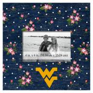 West Virginia Mountaineers Floral 10" x 10" Picture Frame