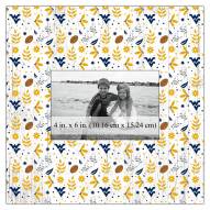 West Virginia Mountaineers Floral Pattern 10" x 10" Picture Frame