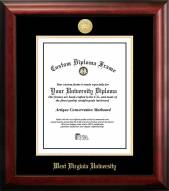 West Virginia Mountaineers Gold Embossed Diploma Frame