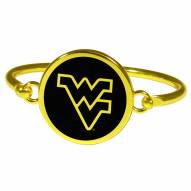 West Virginia Mountaineers Gold Tone Bangle Bracelet