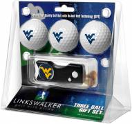 West Virginia Mountaineers Golf Ball Gift Pack with Spring Action Divot Tool
