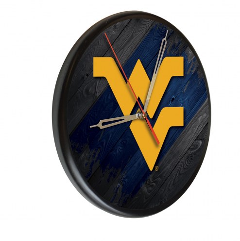 West Virginia Mountaineers Digitally Printed Wood Clock
