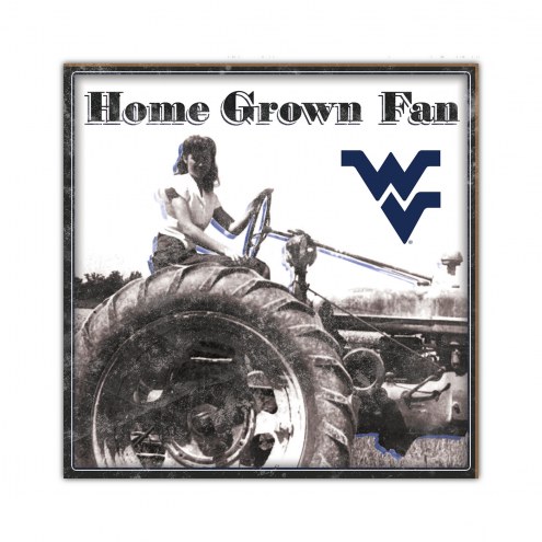 West Virginia Mountaineers Home Grown 10&quot; x 10&quot; Sign