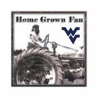 West Virginia Mountaineers Home Grown 10" x 10" Sign