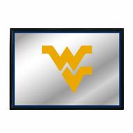 West Virginia Mountaineers Horizontal Framed Mirrored Wall Sign