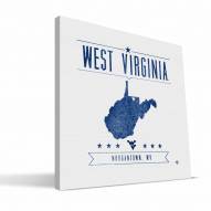 West Virginia Mountaineers Industrial Canvas Print