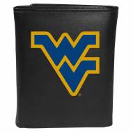 West Virginia Mountaineers Large Logo Leather Tri-fold Wallet