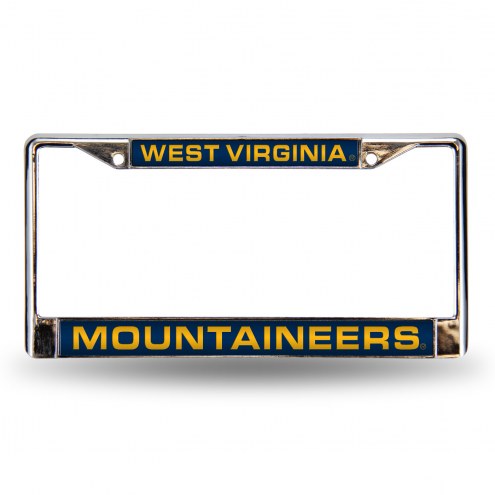 West Virginia Mountaineers Laser Chrome License Plate Frame