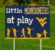 West Virginia Mountaineers Little Fans at Play 2-Sided Yard Sign