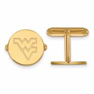 West Virginia Mountaineers Sterling Silver Gold Plated Cuff Links