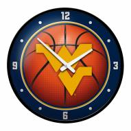 West Virginia Mountaineers Modern Disc Wall Clock