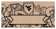 West Virginia Mountaineers Name Banner Coloring Sign