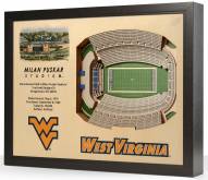 West Virginia Mountaineers 25-Layer StadiumViews 3D Wall Art