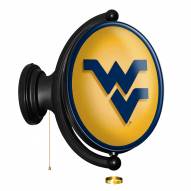 West Virginia Mountaineers Oval Rotating Lighted Wall Sign