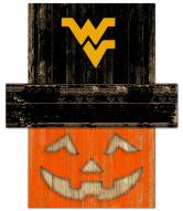 West Virginia Mountaineers Pumpkin Head Sign