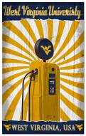 West Virginia Mountaineers Retro Pump Location 11" x 19" Sign