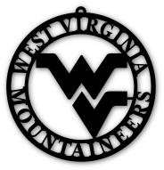 West Virginia Mountaineers Silhouette Logo Cutout Door Hanger