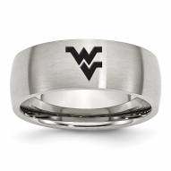 West Virginia Mountaineers Stainless Steel Laser Etch Ring