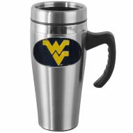 West Virginia Mountaineers Steel Travel Mug w/Handle