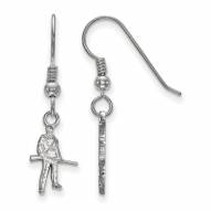 West Virginia Mountaineers Sterling Silver Extra Small Dangle Earrings