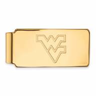 West Virginia Mountaineers Sterling Silver Gold Plated Money Clip