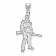 West Virginia Mountaineers Sterling Silver Large Pendant