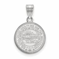 West Virginia Mountaineers Sterling Silver Medium Crest Pendant
