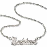 West Virginia Mountaineers Sterling Silver Script Necklace
