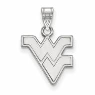 West Virginia Mountaineers Sterling Silver Small Pendant
