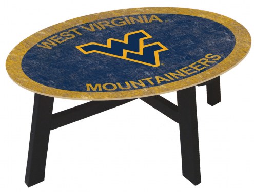 West Virginia Mountaineers Team Color Coffee Table