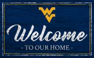 West Virginia Mountaineers Team Color Welcome Sign